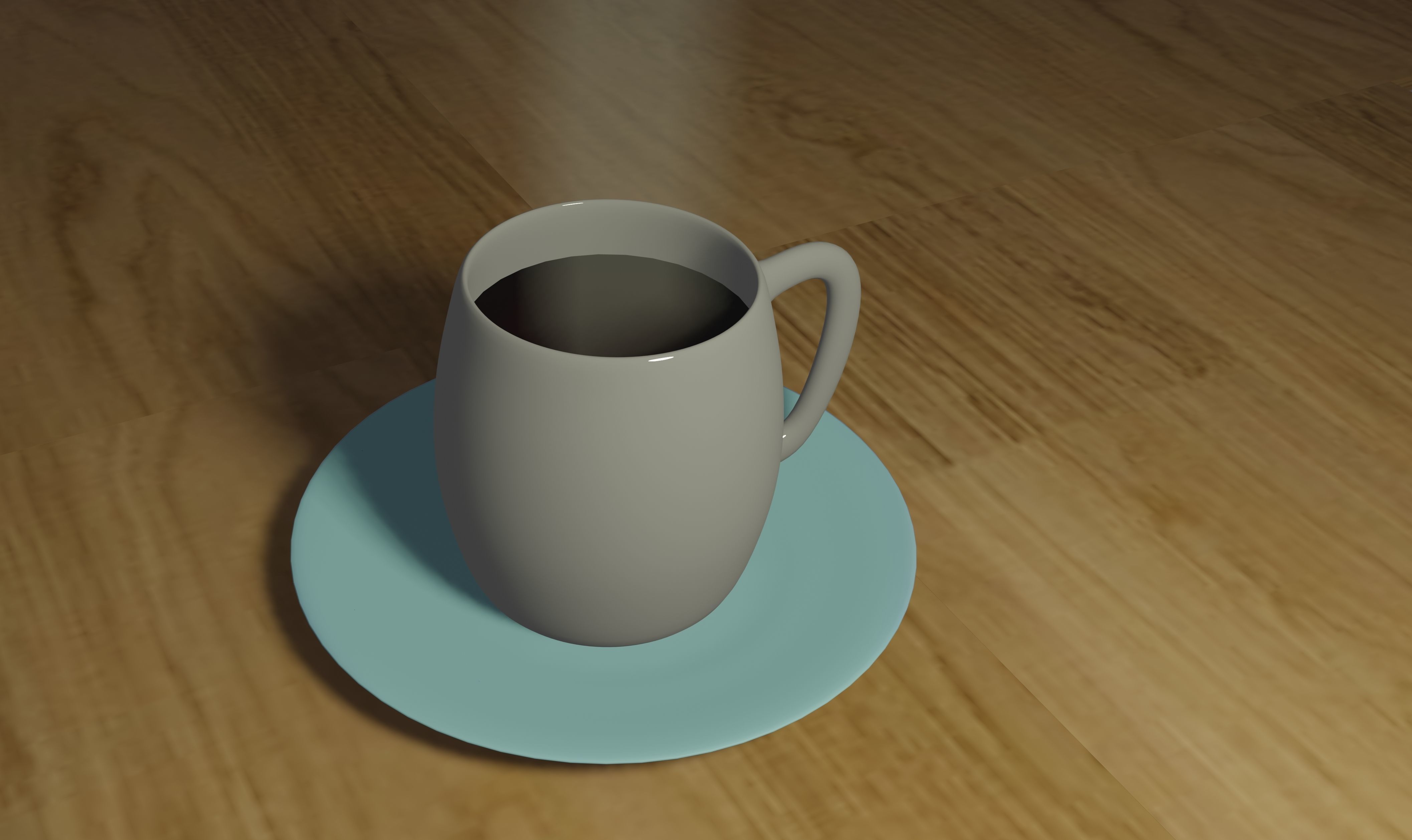 Coffe Cup with steam Free 3D model_2