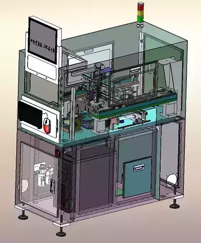 Automatic SMT labeling machine 3D model