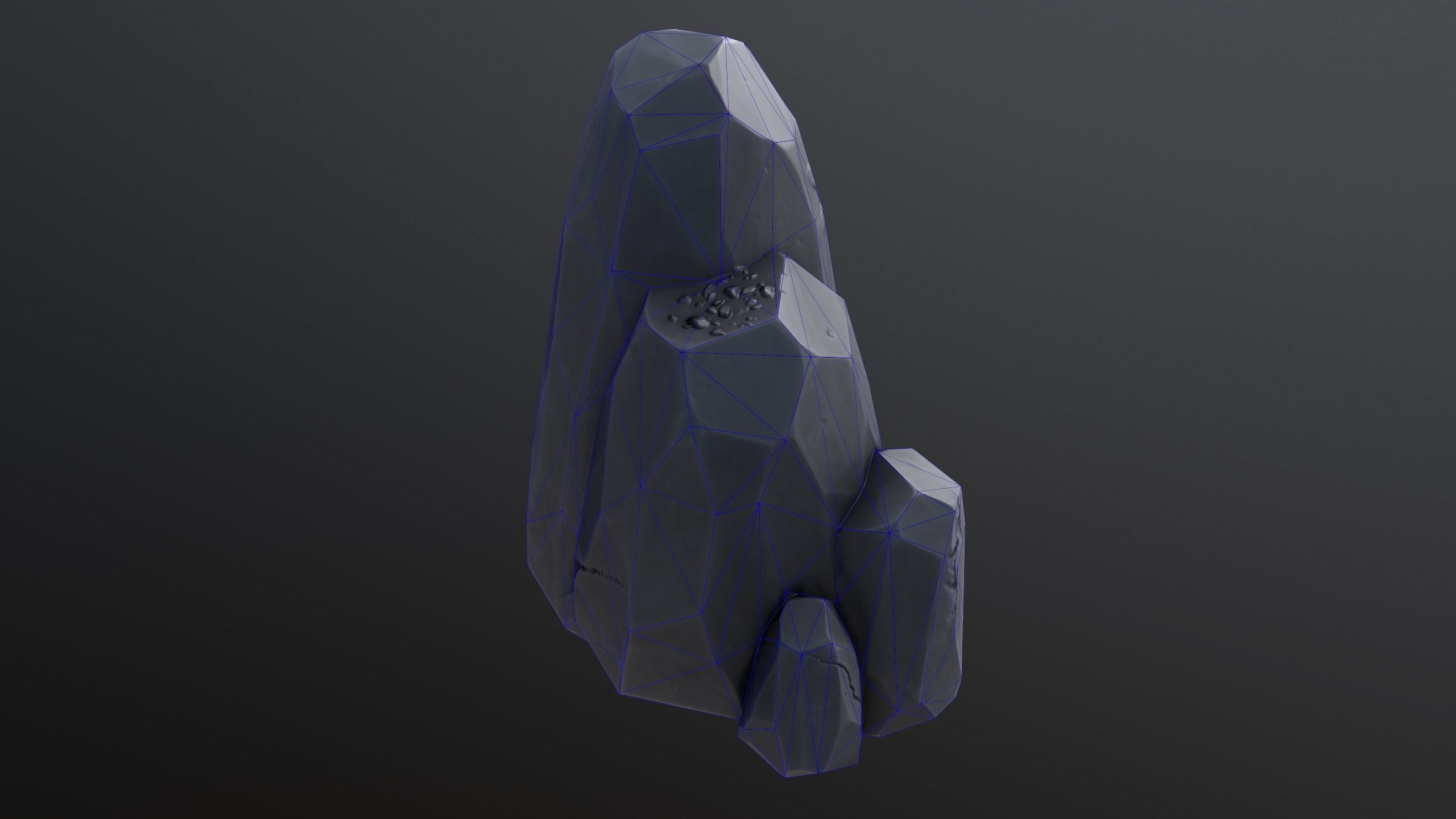 Stylized  Rock  Low-poly 3D model_5