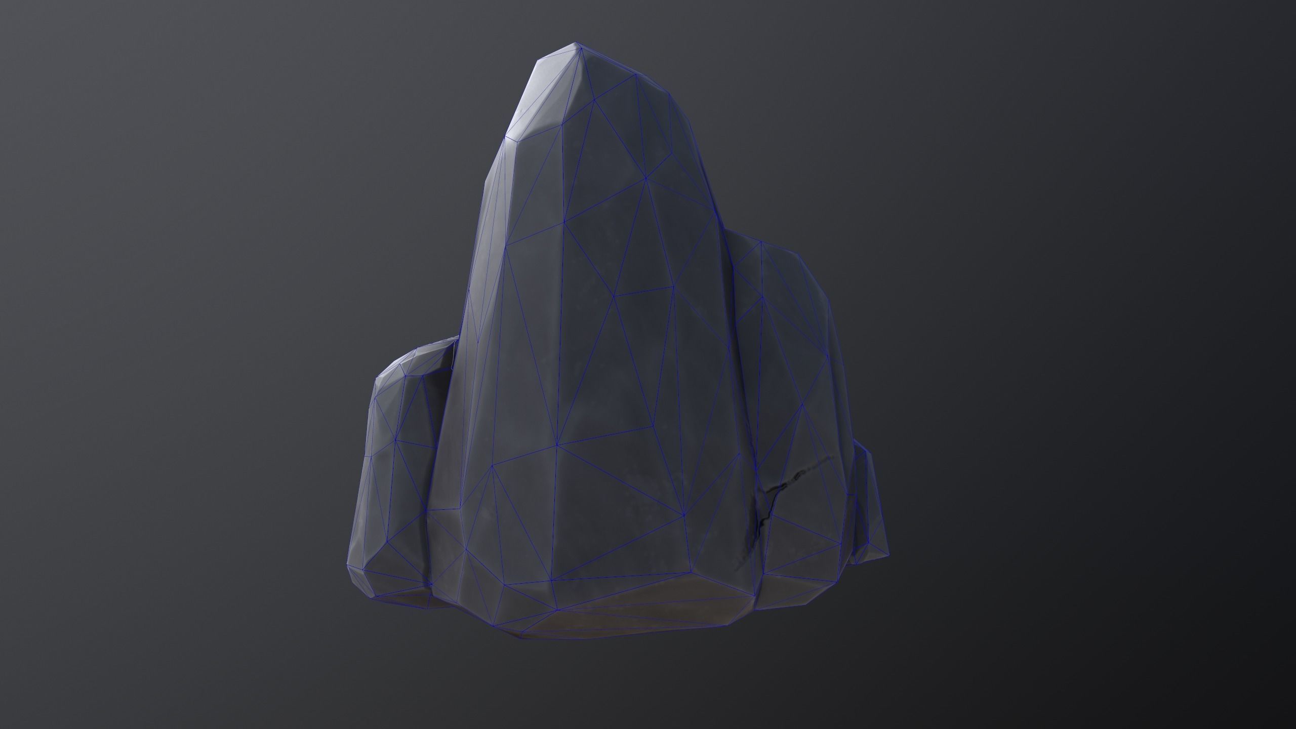 Stylized  Rock  Low-poly 3D model_11