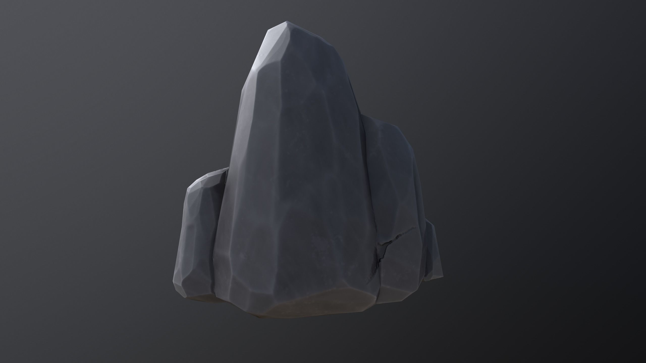 Stylized  Rock  Low-poly 3D model_10