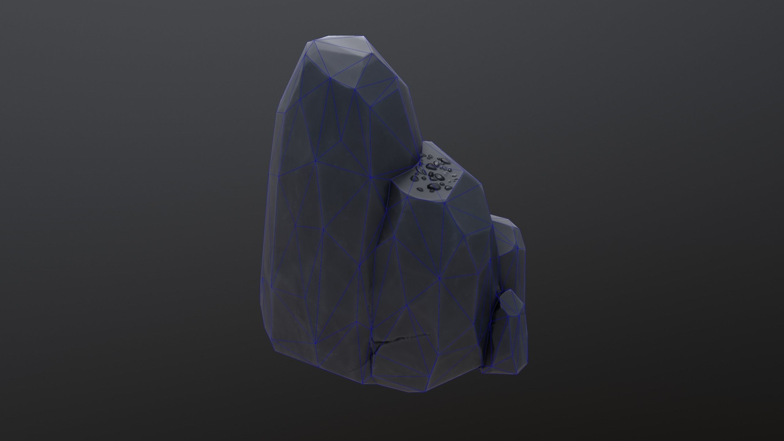 Stylized  Rock  Low-poly 3D model_7