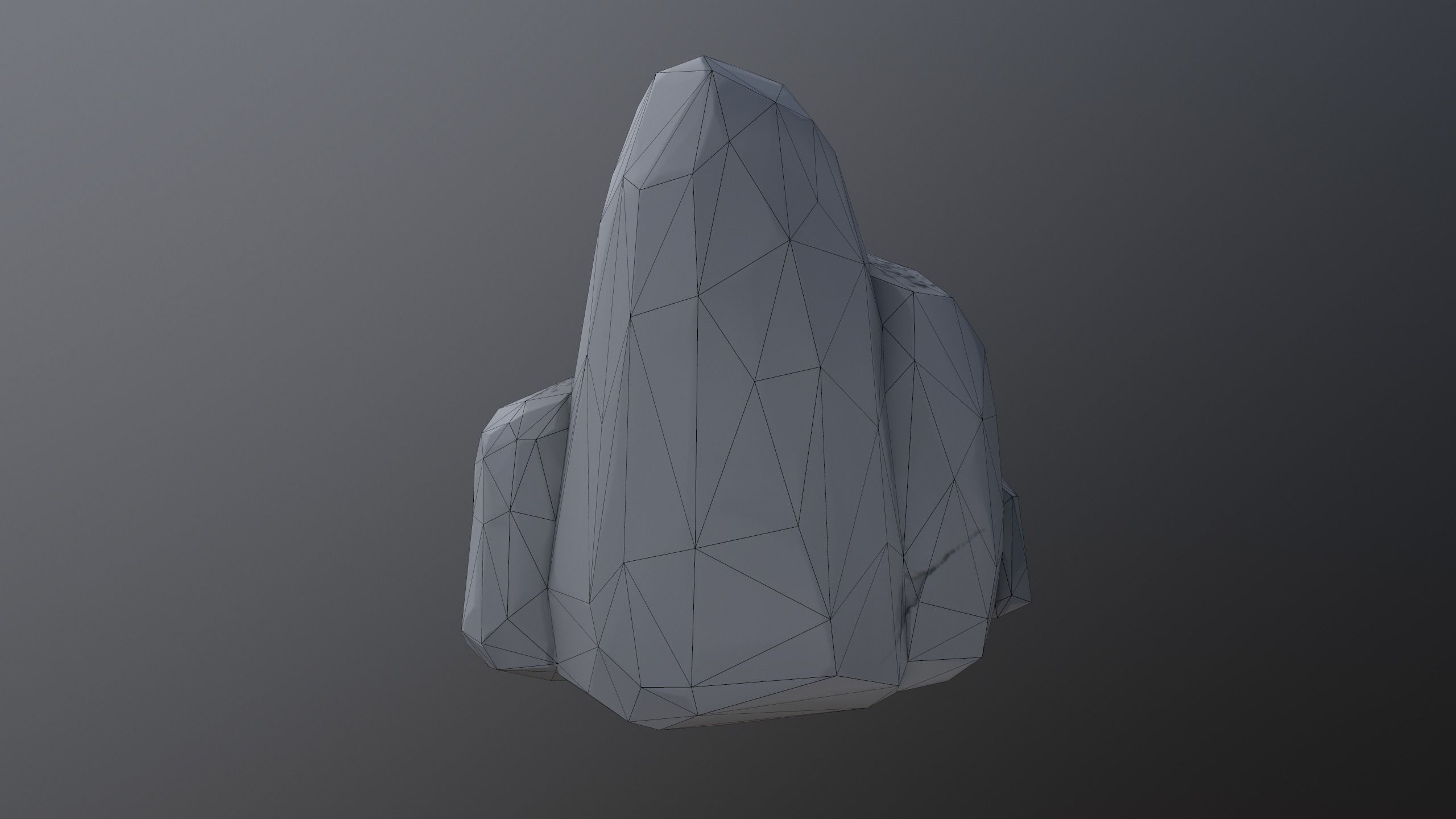 Stylized  Rock  Low-poly 3D model_15