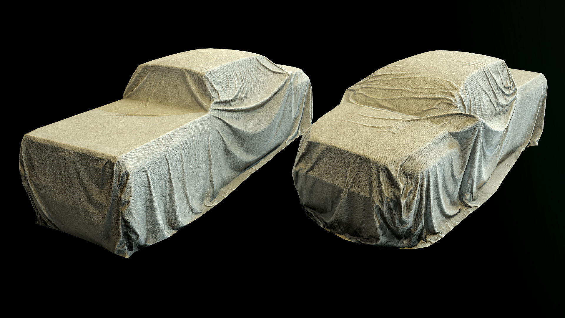 Car Cover f Low-poly 3D model_2
