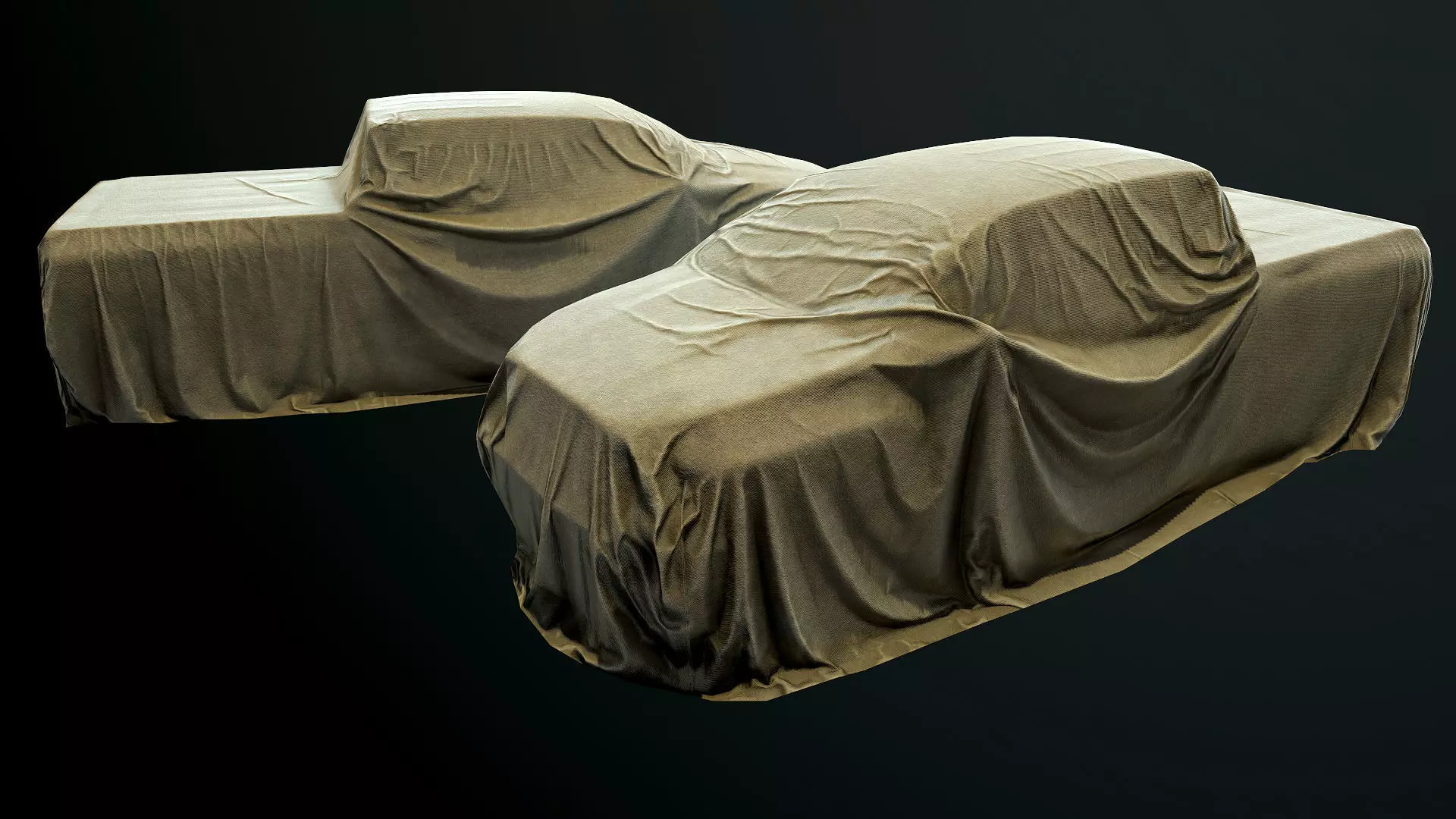 Car Cover f Low-poly 3D model_0