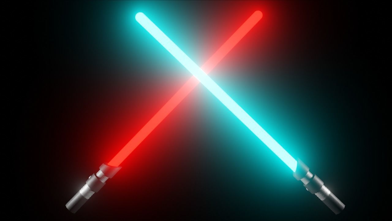 Light Saber From Star Wars Free low-poly 3D model_3