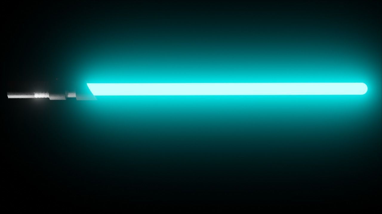 Light Saber From Star Wars Free low-poly 3D model_1