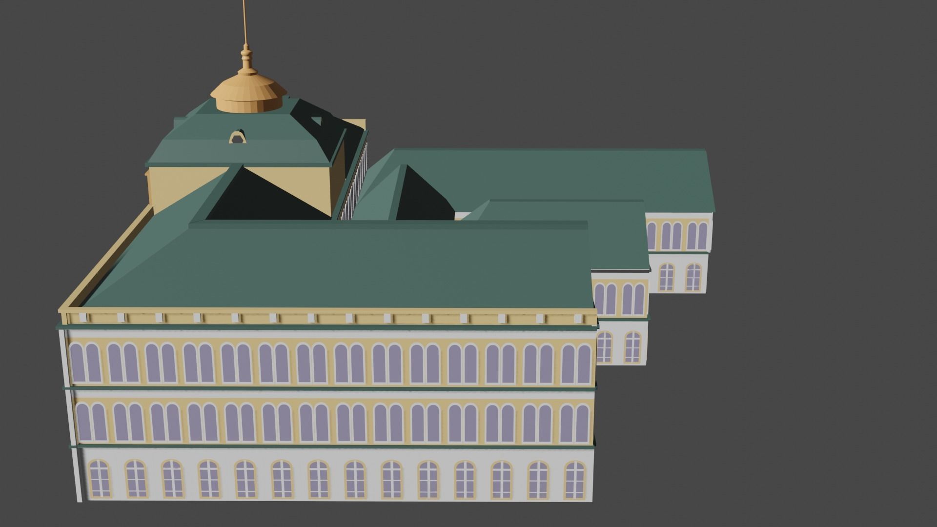 Kremlin Palace Model Low-poly 3D model_6