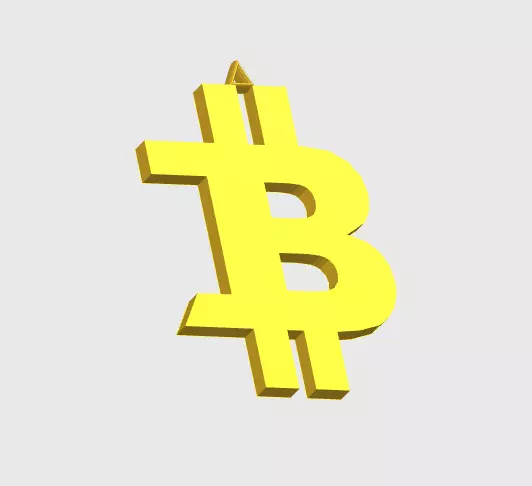 Pendant Bitcoin 3D print model