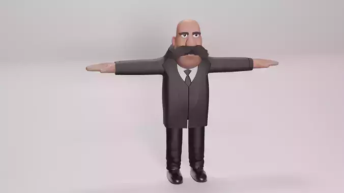 Senior Man 3D Model