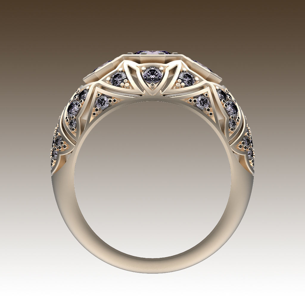 Ring Antique Style 3D print model_2