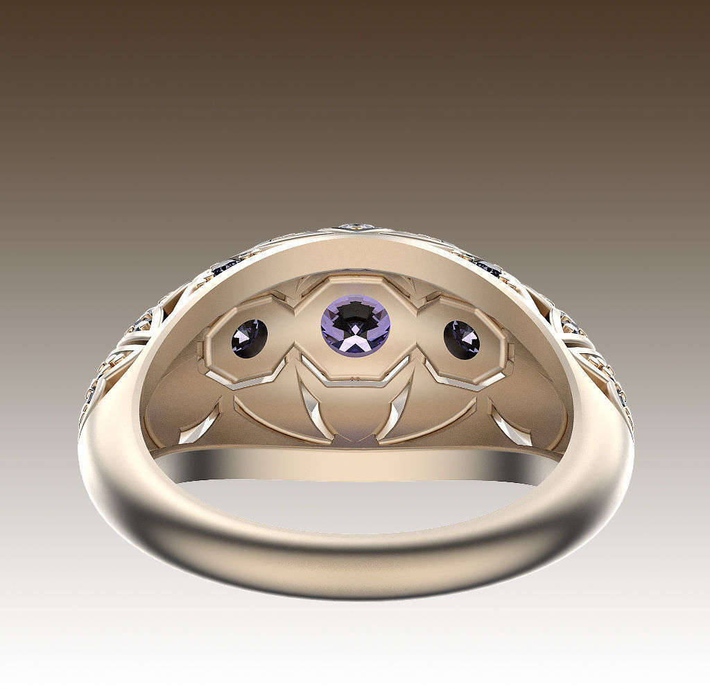 Ring Antique Style 3D print model_5