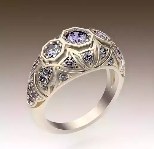 Ring Antique Style 3D print model