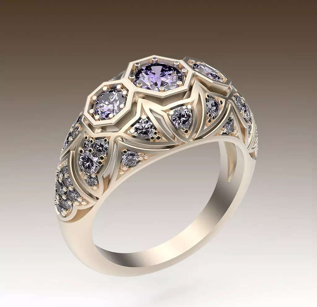 Ring Antique Style 3D print model_0