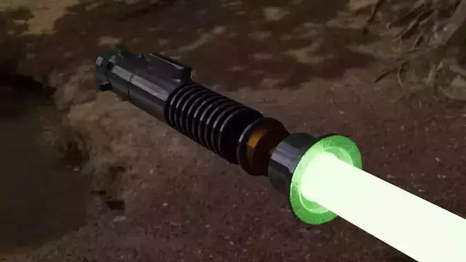 Luke Skywalker Lightsaber Free 3D model