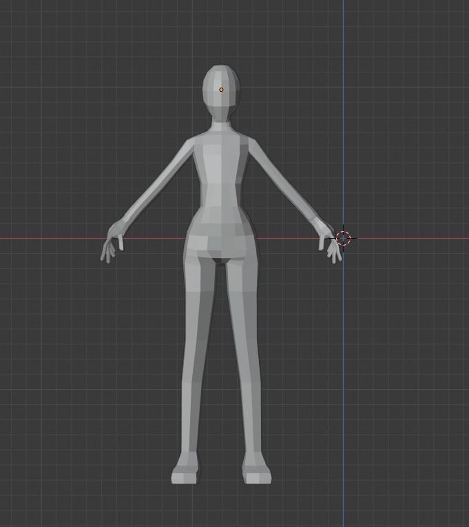 CHARACTER BASE MASH Free low-poly 3D model_3