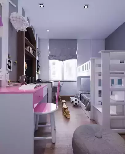 modern child room 