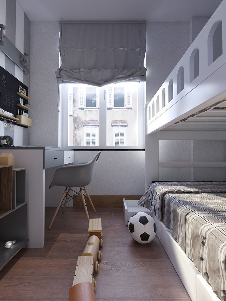 modern child room Low-poly 3D model_7