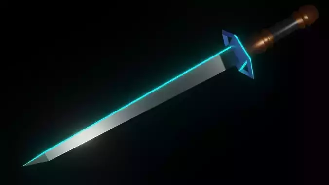 Sword with glow