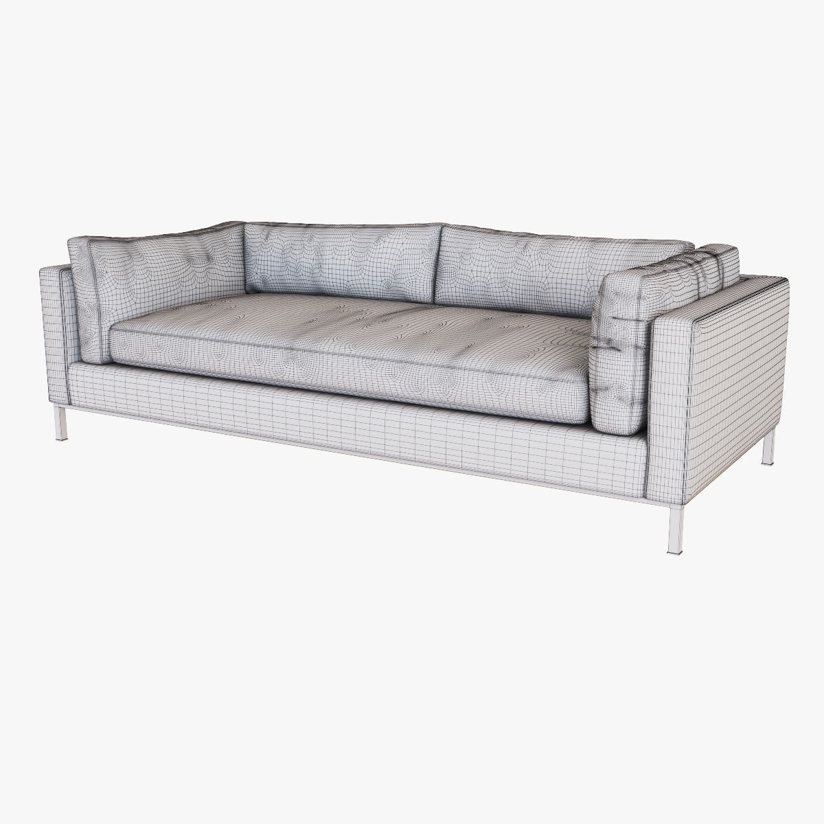 West Elm Modern Arm Sofa 3D model_5