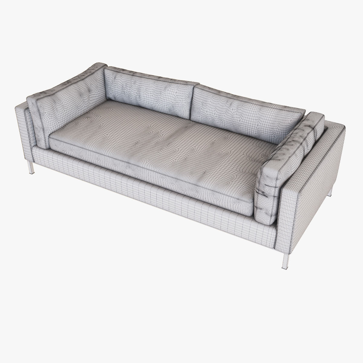 West Elm Modern Arm Sofa 3D model_6