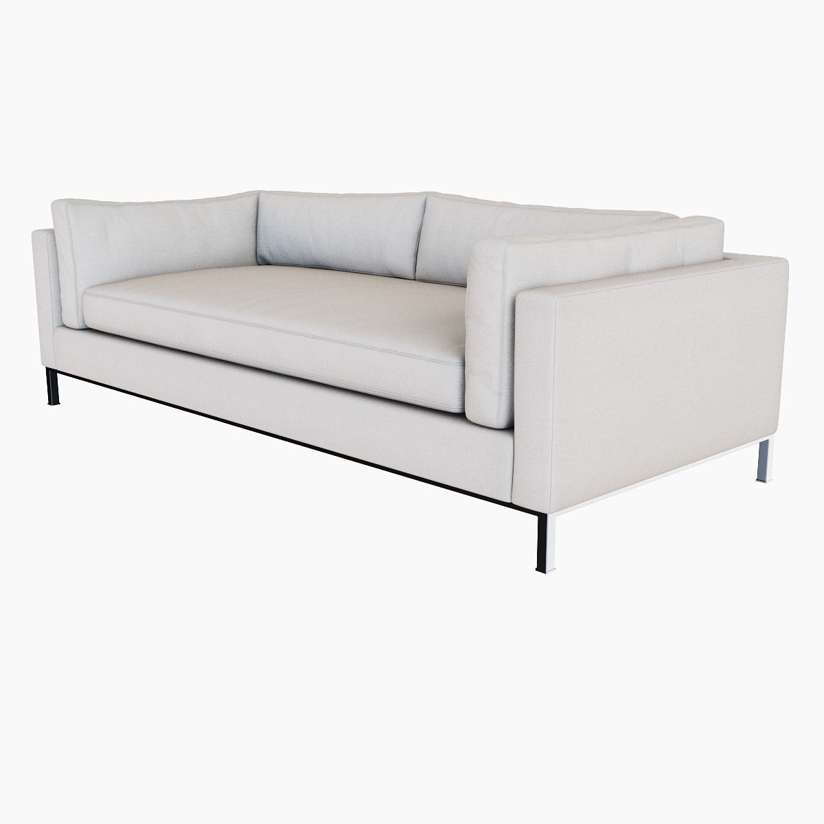 West Elm Modern Arm Sofa 3D model_2