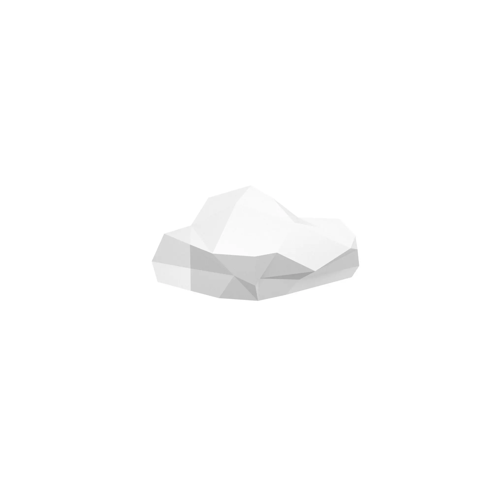 Polygonal Cloud v2 002 Low-poly 3D model_0