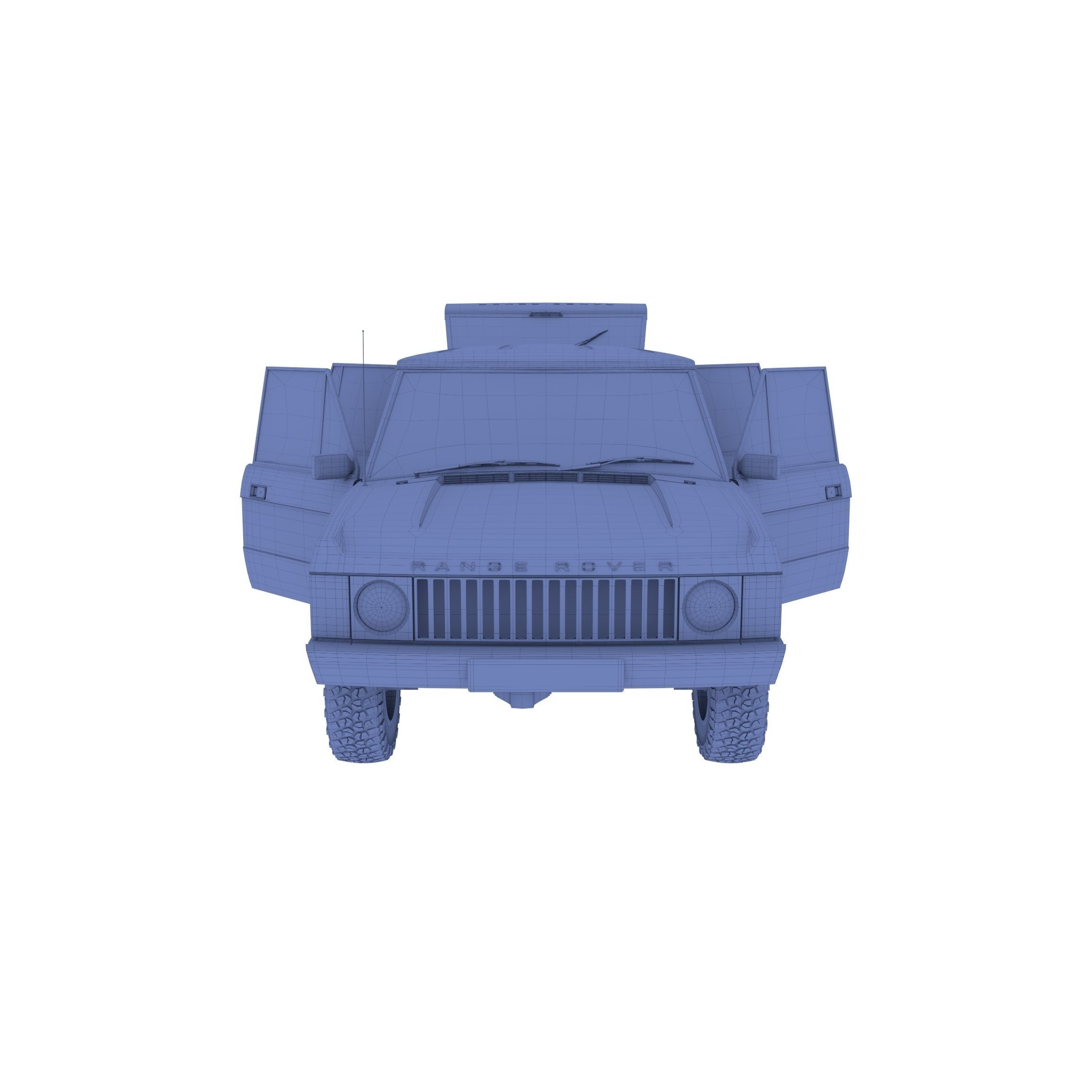 Range Rover Classic with interior RHD 3D model_29