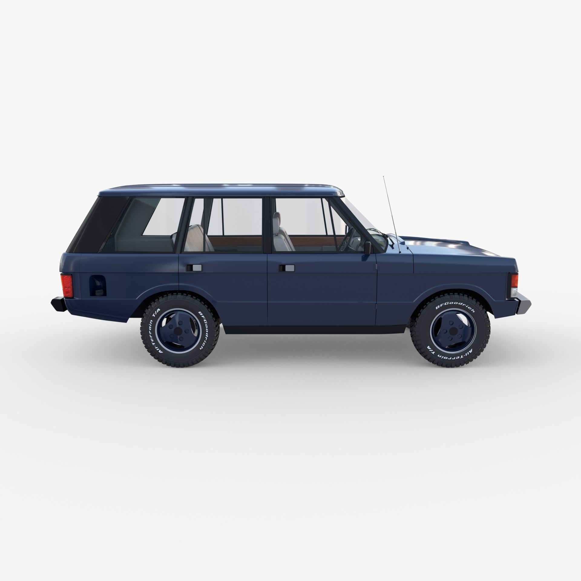 Range Rover Classic with interior RHD 3D model_6