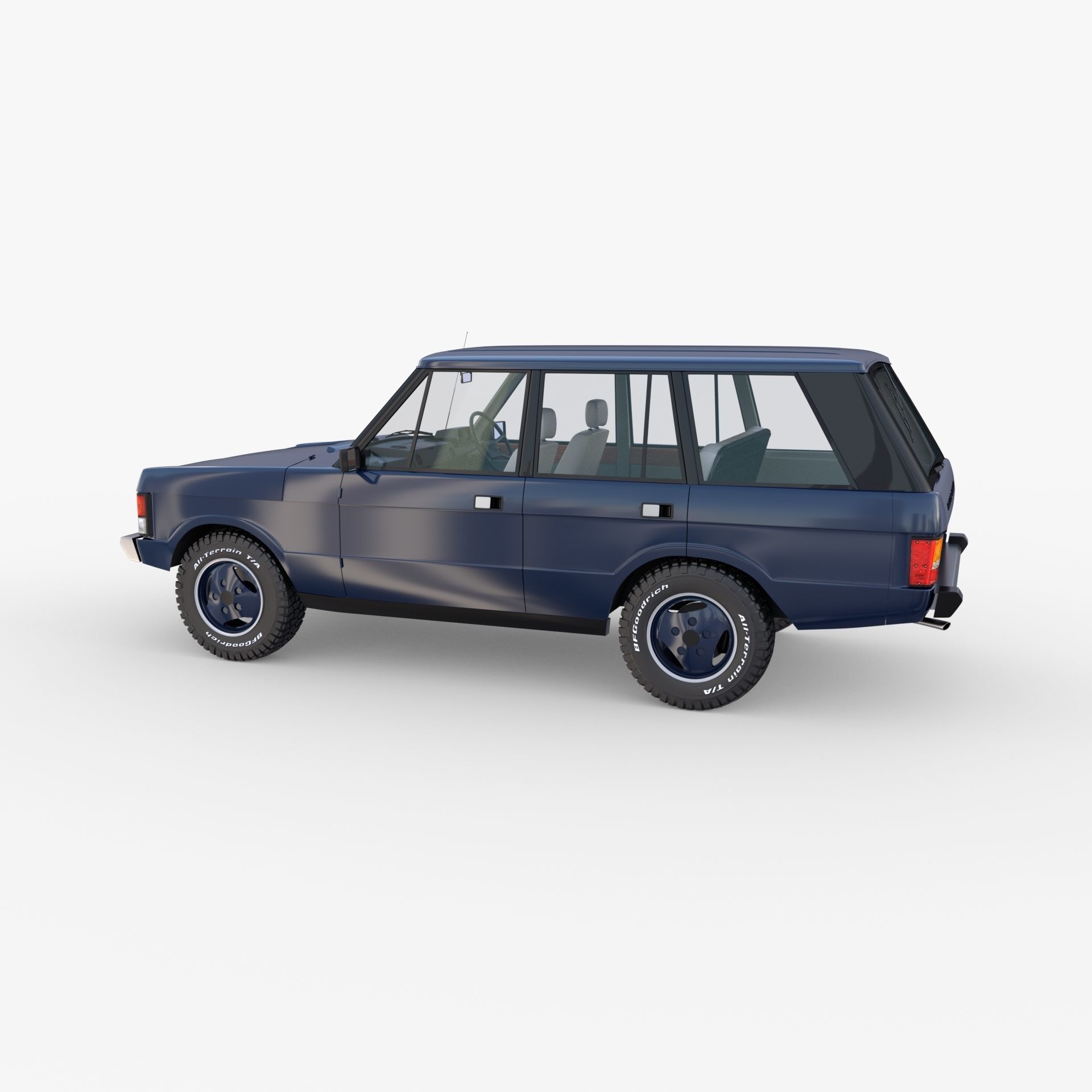 Range Rover Classic with interior RHD 3D model_3