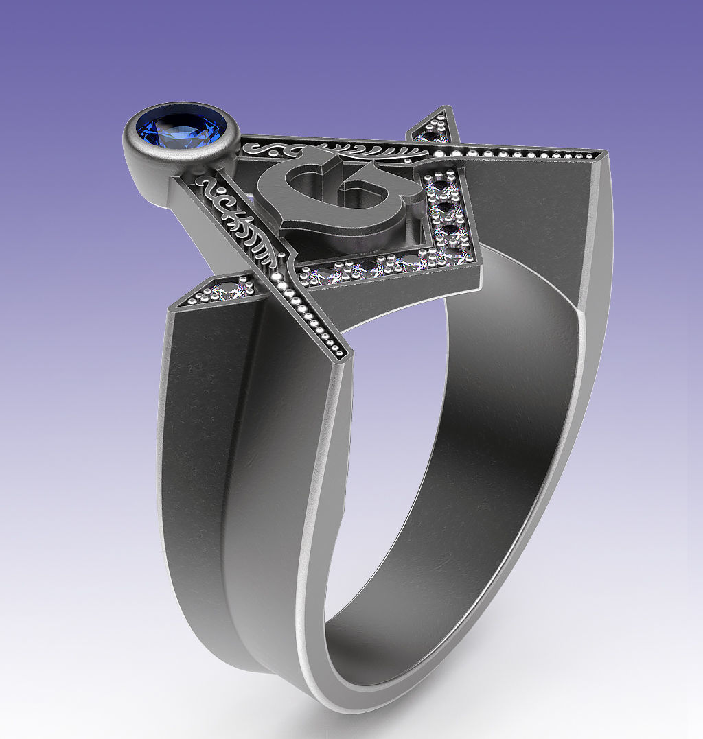 Ring Mason 3D print model_3