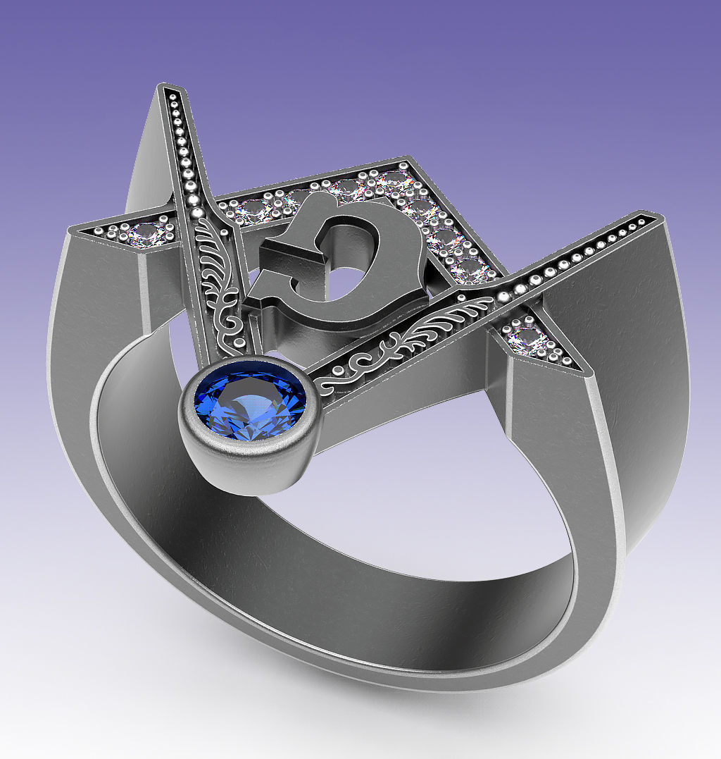 Ring Mason 3D print model_4