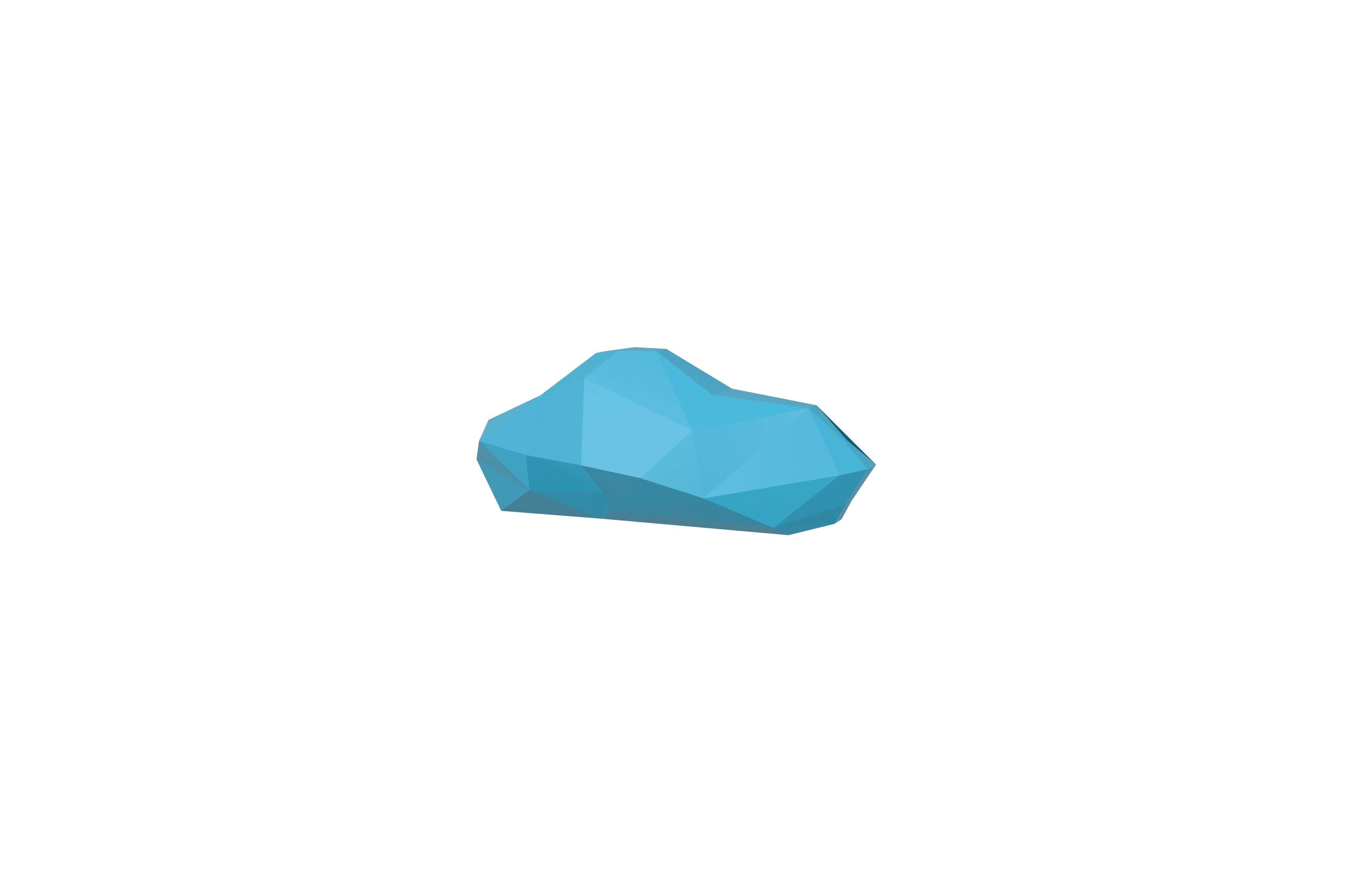 Polygonal Cloud v5 001 Low-poly 3D model_2