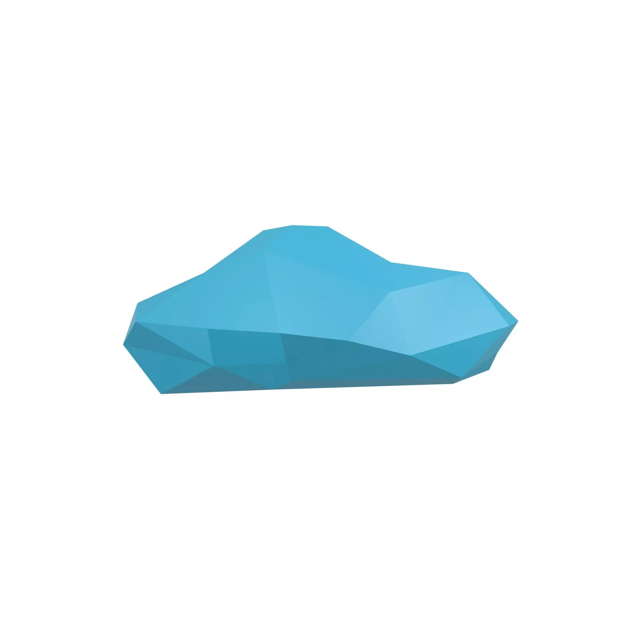 Polygonal Cloud v5 001 Low-poly 3D model_0