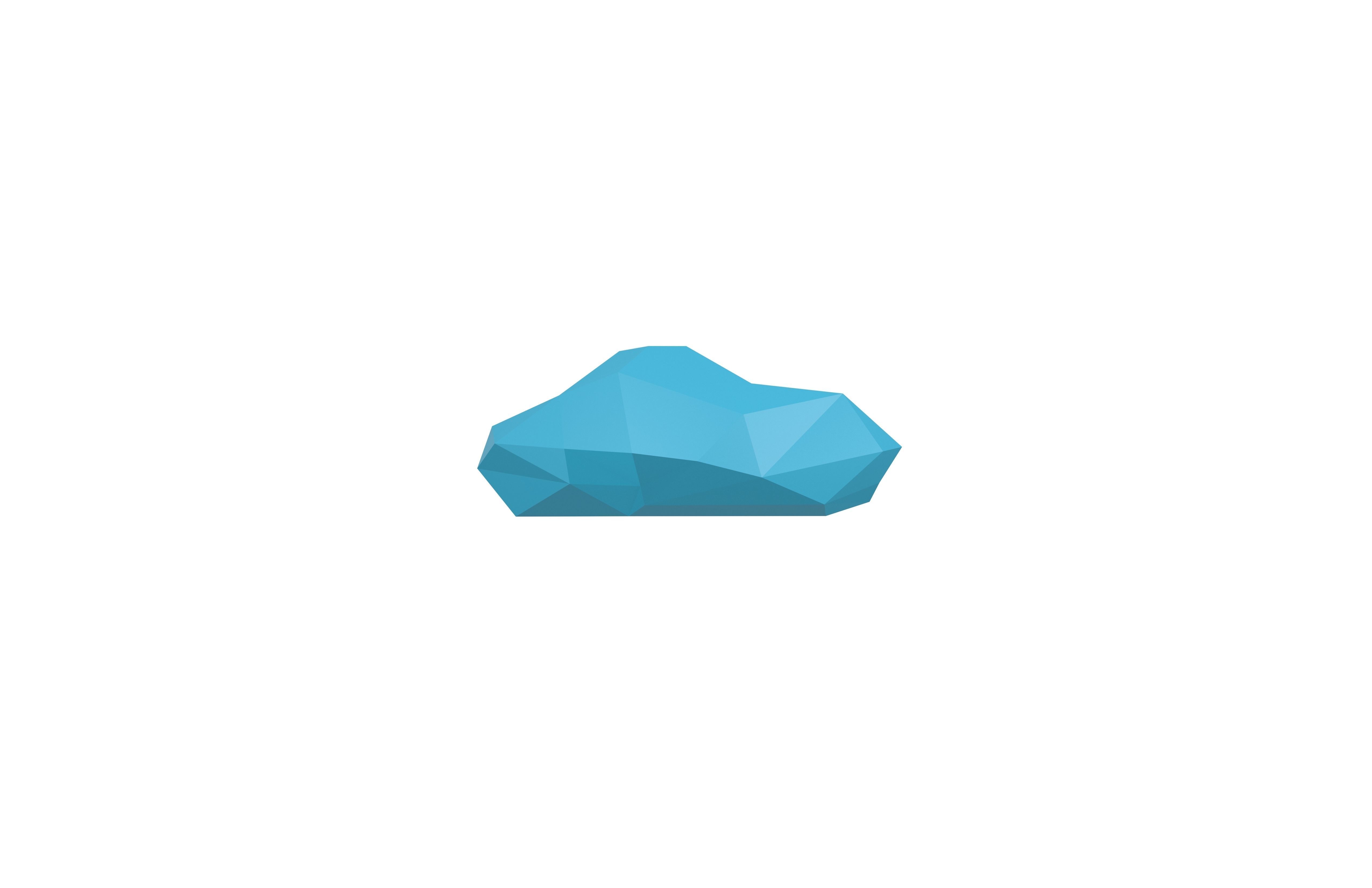Polygonal Cloud v5 001 Low-poly 3D model_1