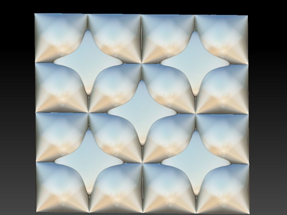 3D WALLPANEL 600MM x 600MM 3D model_9