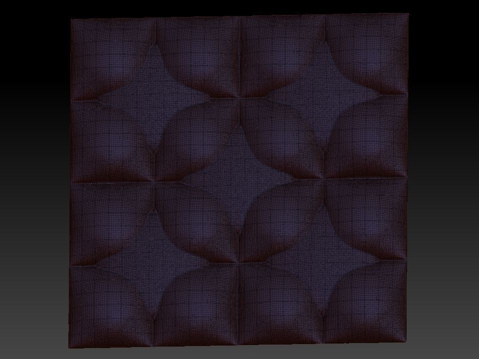 3D WALLPANEL 600MM x 600MM 3D model_1