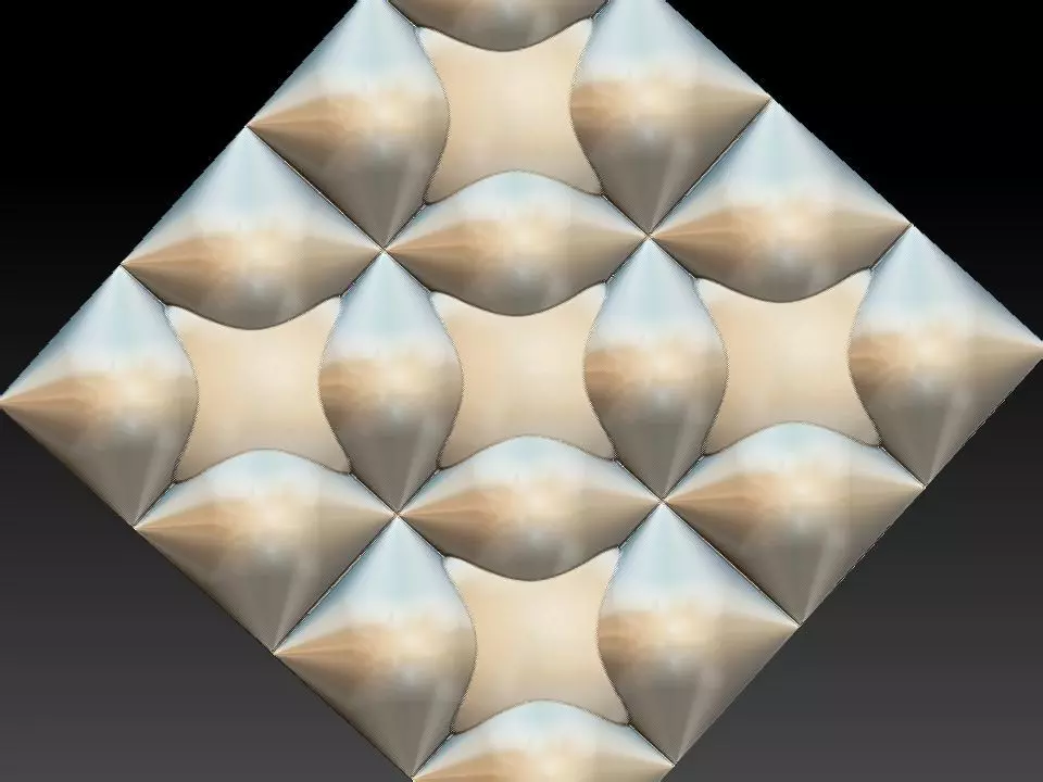 3D WALLPANEL 600MM x 600MM 3D model_0