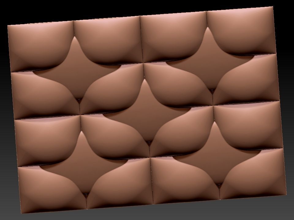 3D WALLPANEL 600MM x 600MM 3D model_21