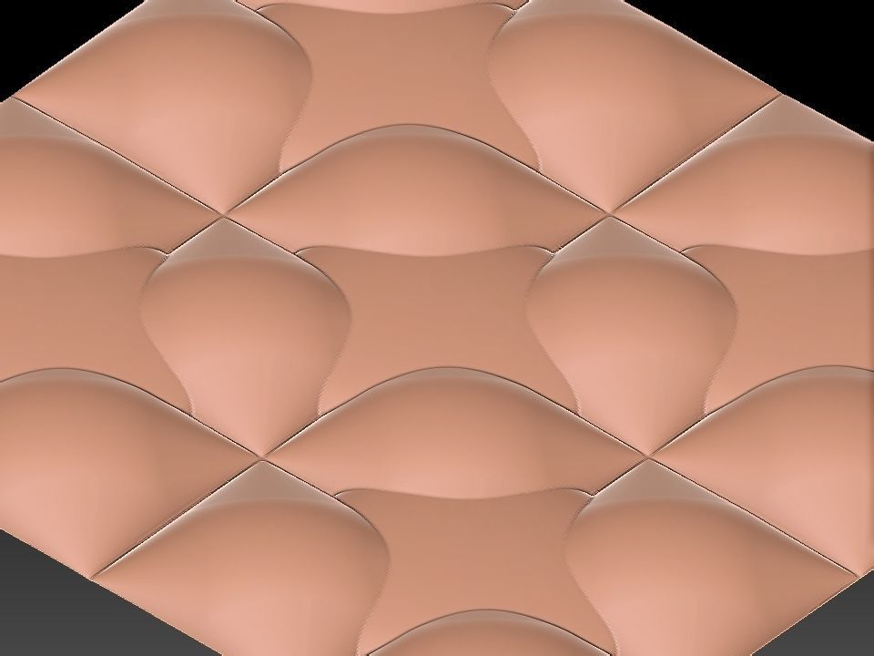 3D WALLPANEL 600MM x 600MM 3D model_20