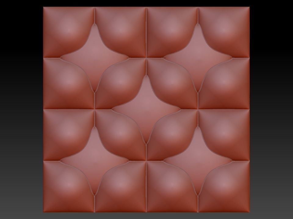 3D WALLPANEL 600MM x 600MM 3D model_12