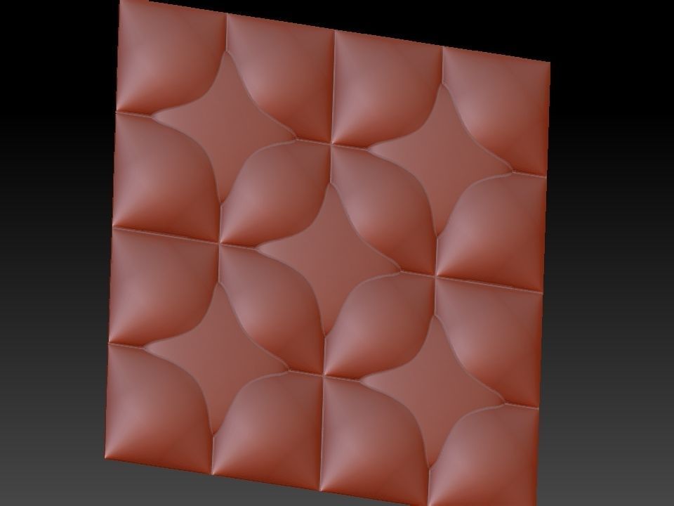 3D WALLPANEL 600MM x 600MM 3D model_16