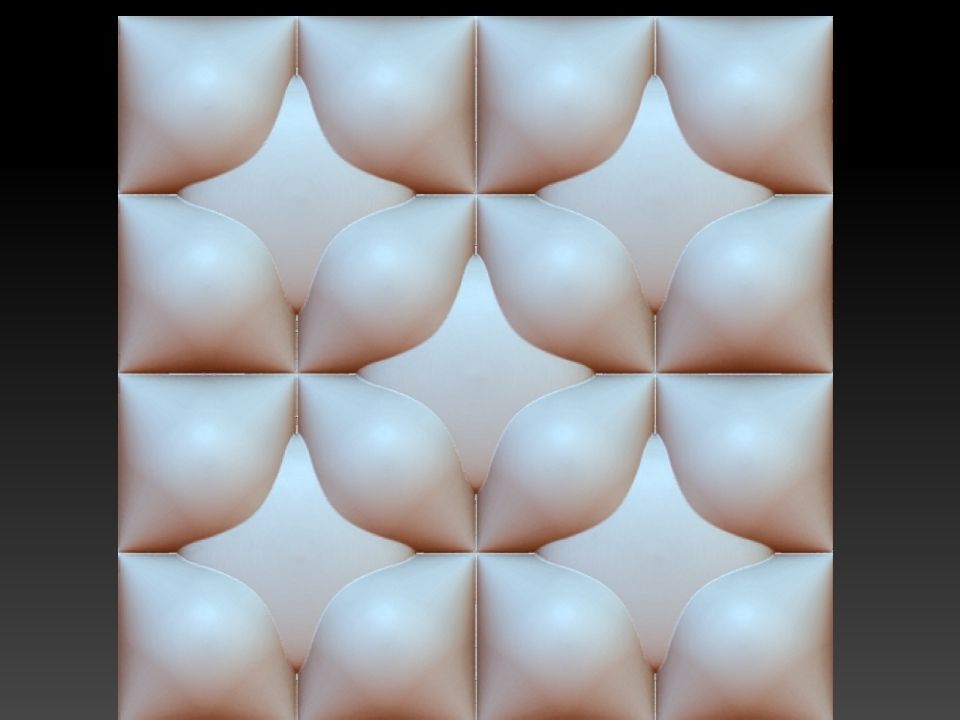 3D WALLPANEL 600MM x 600MM 3D model_6