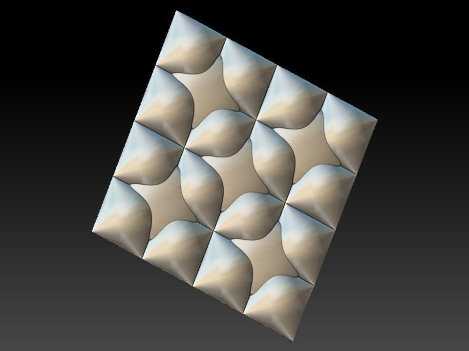 3D WALLPANEL 600MM x 600MM 3D model_11