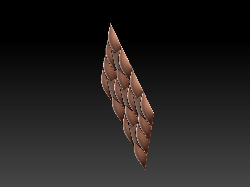 3D WALLPANEL 600MM x 600MM 3D model_2