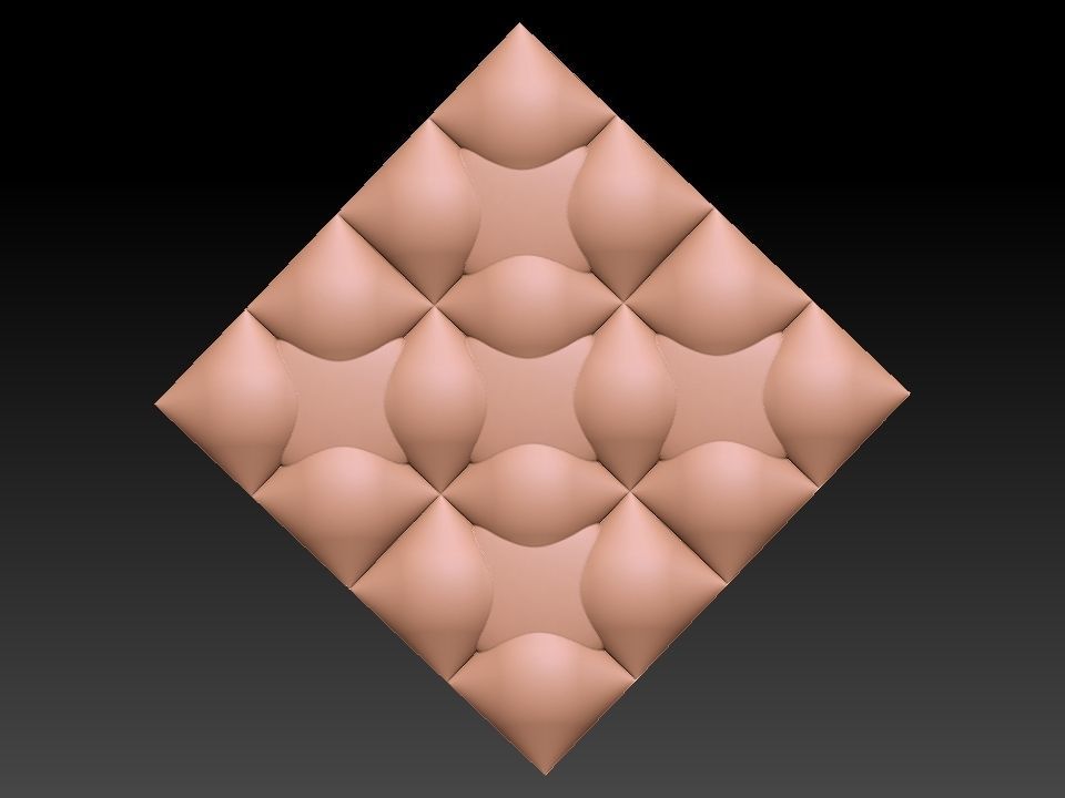 3D WALLPANEL 600MM x 600MM 3D model_19