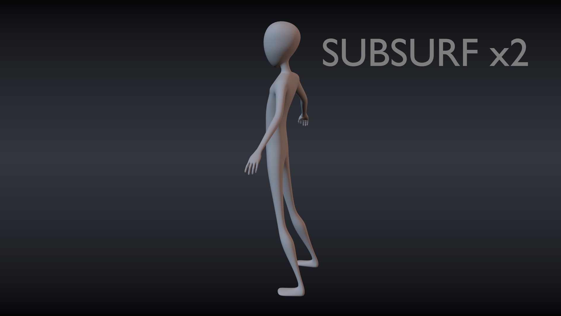 Low Poly Cartoon Character  Male Basemesh Low-poly 3D model_7