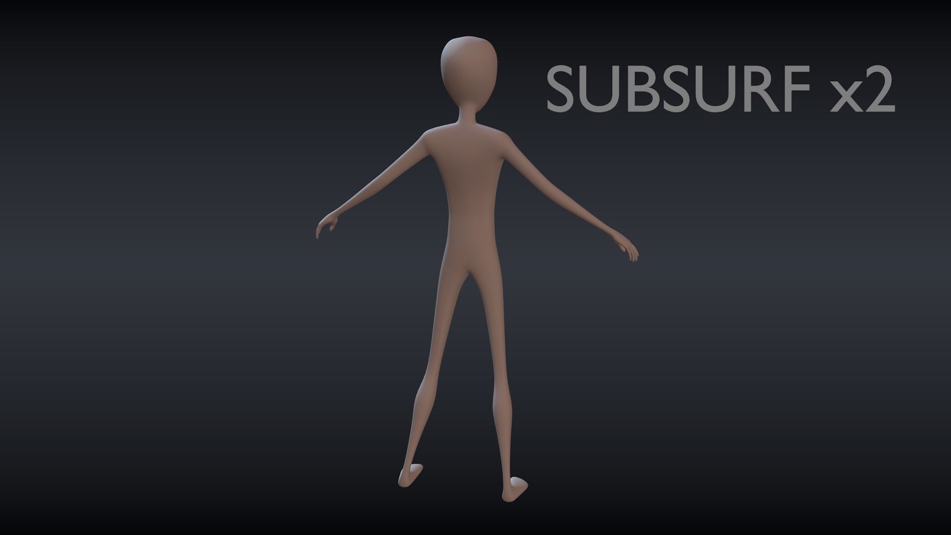 Low Poly Cartoon Character  Male Basemesh Low-poly 3D model_8