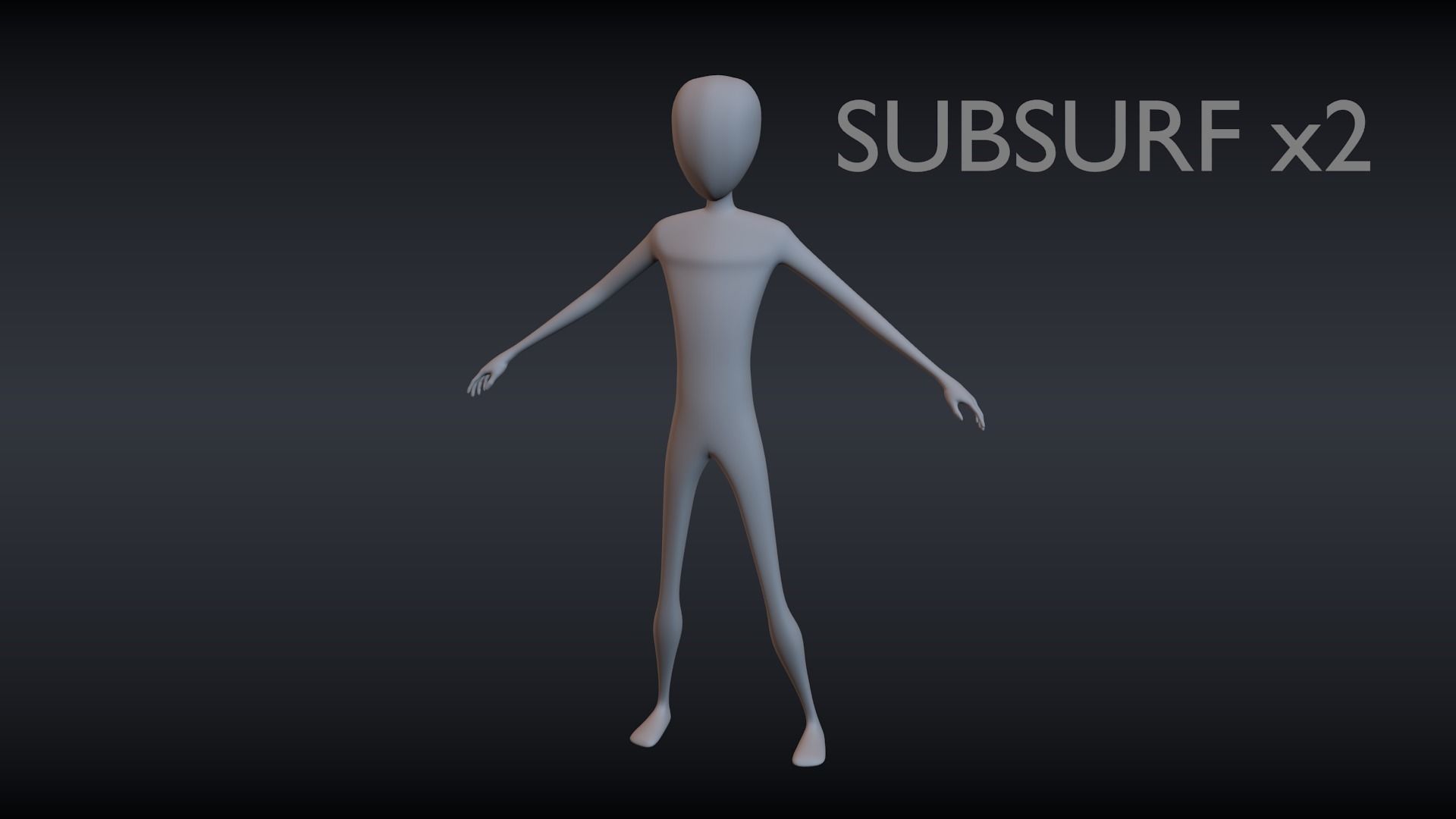 Low Poly Cartoon Character  Male Basemesh Low-poly 3D model_6