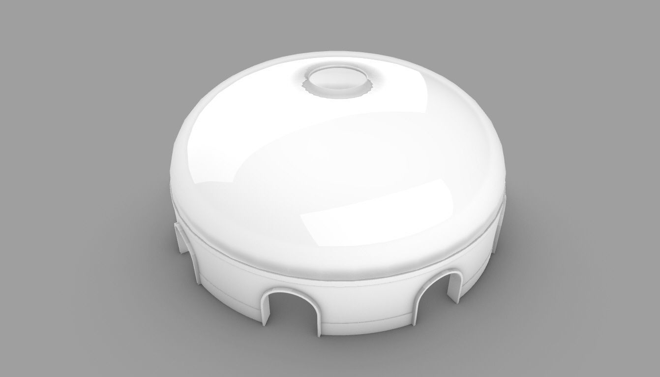 Dome Pavilion with Solid Dome with Top Opening v2 3D model_46